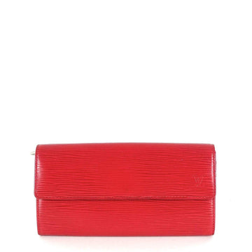 Louis Vuitto Sarah Red Epi Leather Wallet