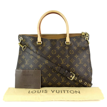 Louis Vuitto Pallas Monogram Canvas Handbag with Strap