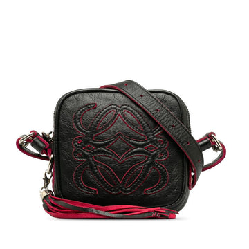 Loewe Anagram Fringe Leather Shoulder Bag