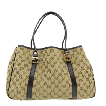 GUCCI Interlocking EC Canvas Tote Bag Beige  pg1427