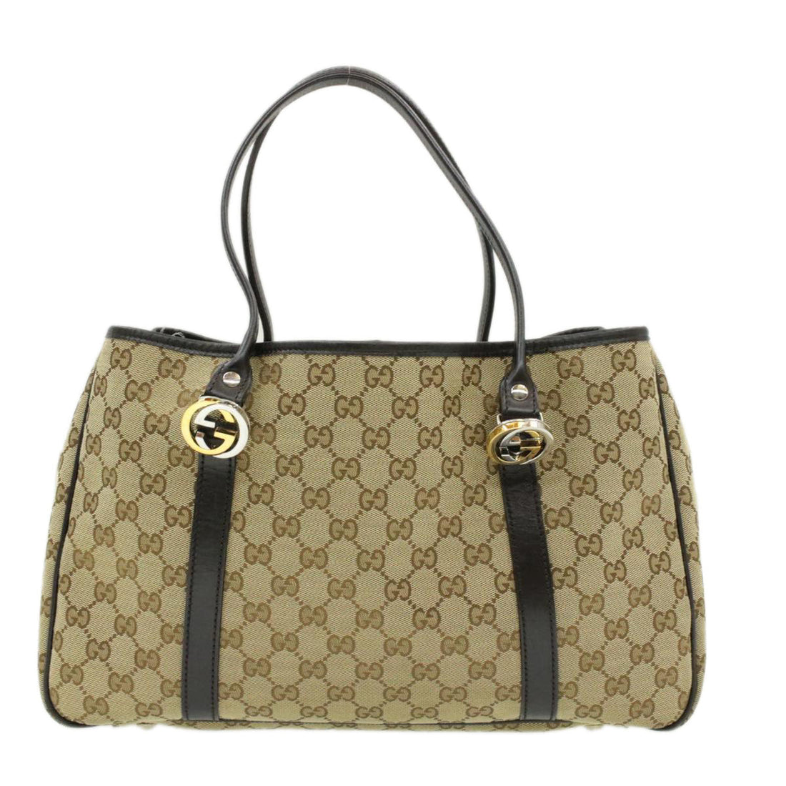 GUCCI Interlocking EC Canvas Tote Bag Beige  pg1427