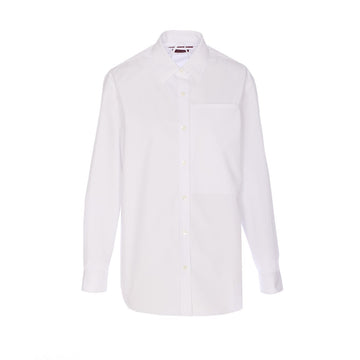 Gucci Women Popeline Shirt With Relief Logo