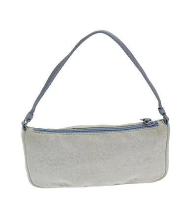 Beige Canvas Prada Handbag