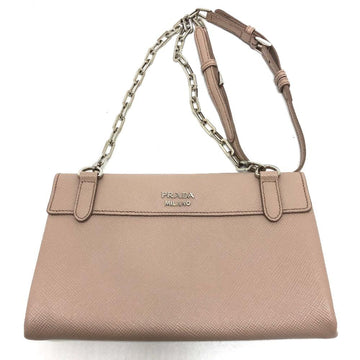Beige Leather Prada Galleria Bag