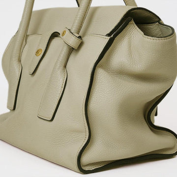Beige Leather Prada Handbag