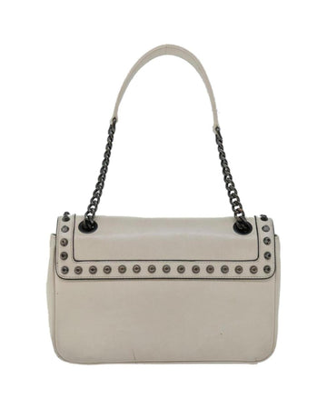 Beige Leather Prada Shoulder Bag