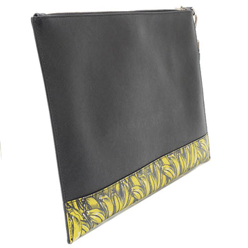 Black Leather Prada Clutch
