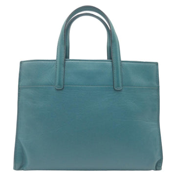 Green Leather Prada Tote