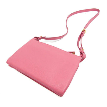 Pink Leather Prada Shoulder Bag