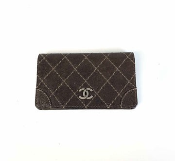 Chanel Quilted Brown Wallet B-1953 -  Designer Accessory