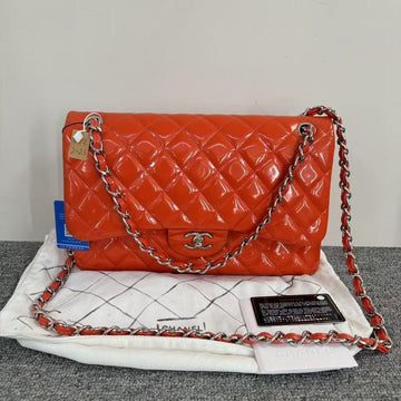 Chanel Classic Flap CF Bag SJZ2-23 Orange Shoulder Bag