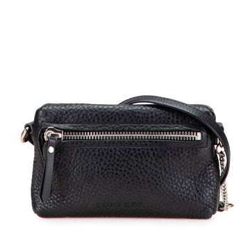 Burberry Nova Check Leather Shoulder Bag