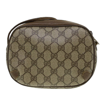 GUCCI EC Canvas Web Sherry Line Shoulder Bag Beige Red 89.02.066  rd5250