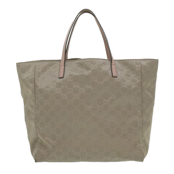 GUCCI EC Canvas Boston Bag Gray Pink 282439  ro917