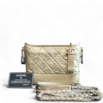 Chanel Gabrielle Small - Hobo Quilted Calfskin Gold GHW No 23