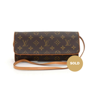 Louis Vuitto Pochette Twin GM Monogram Canvas Shoulder Bag