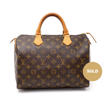Louis Vuitto Speedy 30 Monogram Canvas Handbag