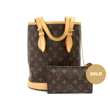 Louis Vuitto Bucket PM Monogram Canvas Shoulder Bag