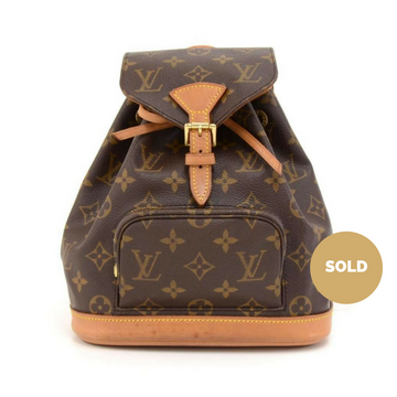 Louis Vuitto Mini Montsouris Monogram Canvas Backpack Bag