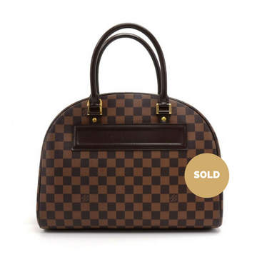 Louis Vuitto Nolita Damier Ebène Canvas Handbag