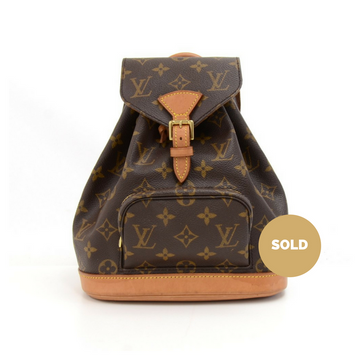 Louis Vuitto Mini Montsouris Monogram Canvas Backpack Bag