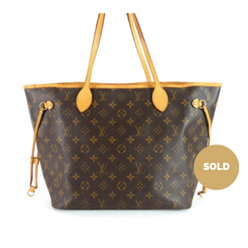 Louis Vuitto Neverfull MM Monogram Canvas Tote Bag