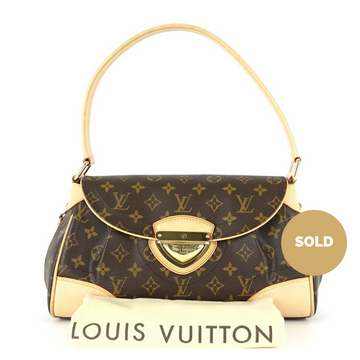 Louis Vuitto Beverly MM Monogram Canvas Shoulder Bag