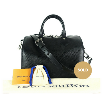 Louis Vuitto Speedy 25 Bandoulière Epi Leather Handbag