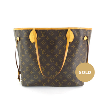 Louis Vuitto Neverfull MM Monogram Canvas Shoulder Bag