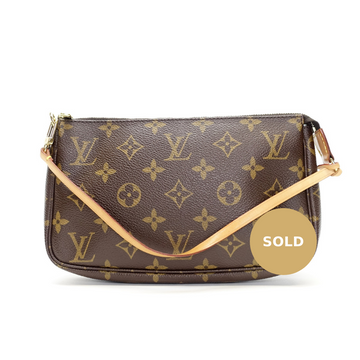 Louis Vuitto Pochette Accessoires Monogram Canvas Evening Bag
