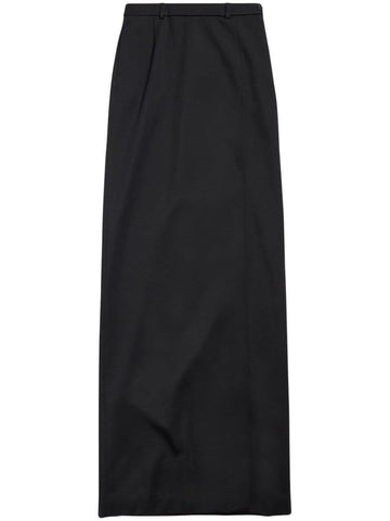 Balenciaga Women Wool Midi Skirt
