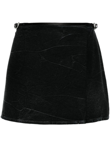Givenchy Women Voyou Denim Mini Skirt
