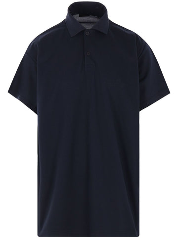 Balenciaga Men Interwined Cotton Polo Shirt