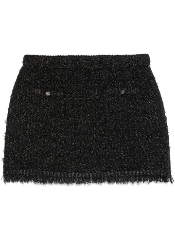Gucci Women Lamé Mini Skirt
