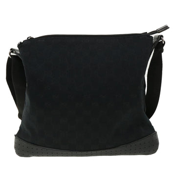 GUCCI EC Canvas Shoulder Bag Black 145857001013  tb425