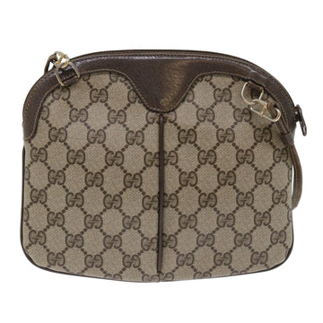 GUCCI EC Canvas Web Sherry Line Shoulder Bag Beige Red 904 02 047  tb688
