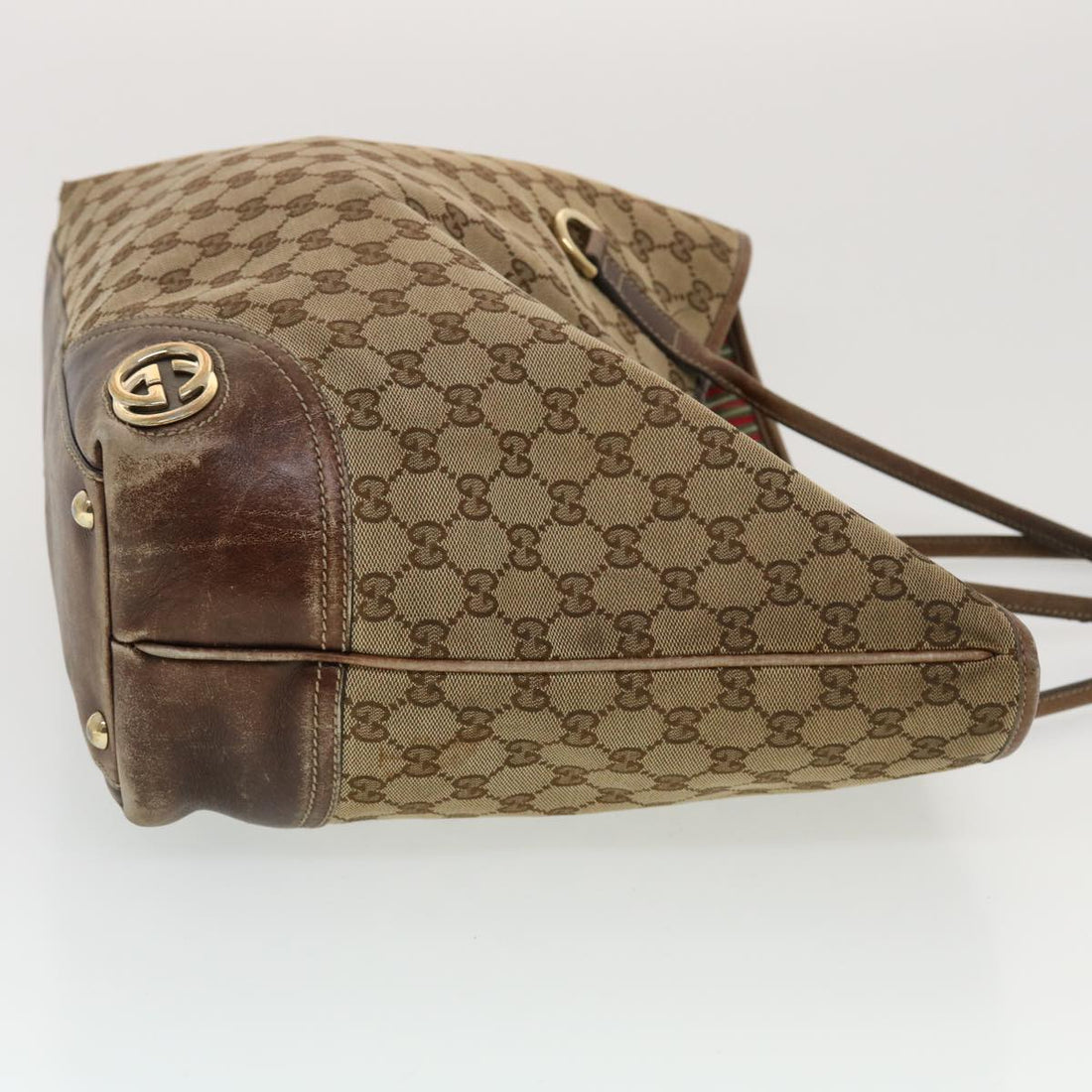 GUCCI EC Canvas Tote Bag Beige 169945  th3742