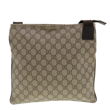 GUCCI EC Canvas Shoulder Bag PVC Leather Beige 141626  ti1052