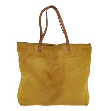 GUCCI EC Canvas Tote Bag Gold 295252  ti823