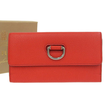 Burberry Leather D-Ring Continental Wallet