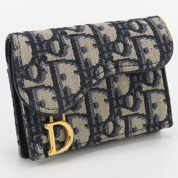 Christian Dior S5611CTZQ M928 Bloom CardHolder saddle Bifold Wallet Oblique