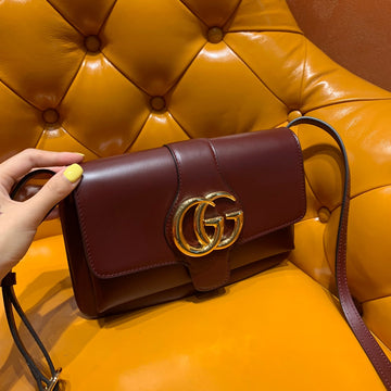EC Arli Bag 25cm Burgundy Calfskin Gold Hardware