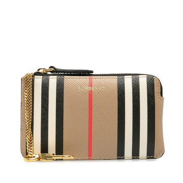 Burberry Check PVC Leather Coin Case