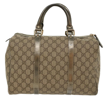 GUCCI CS Canvas Boston Bag PVC Leather Beige 193603  yk7999B